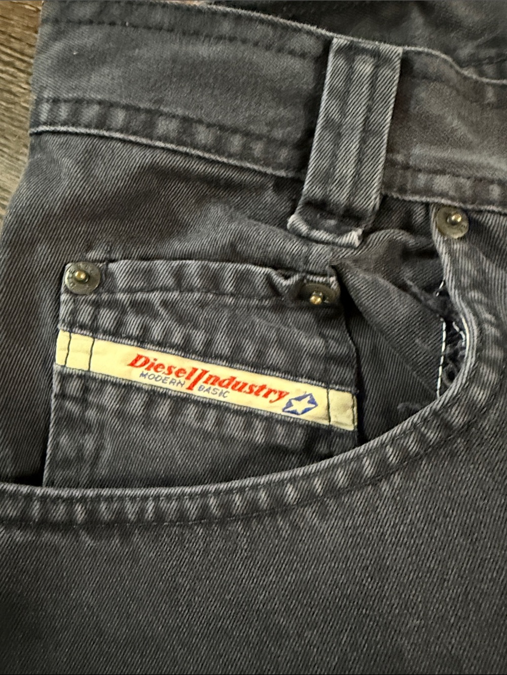 Vintage Diesel Men’s Charcoal Relaxed Jeans 30X30 - Picture 5 of 7